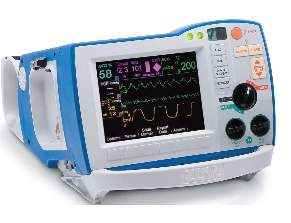 Defibrillator AED R Series ALS by Zoll Medical, Inc.  ID 30310000001030012
